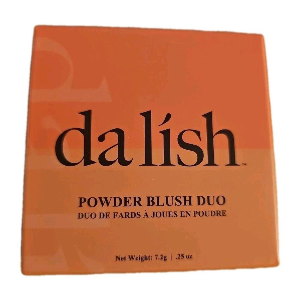 Da Lish Powder Blush Duo, Peachy Keen, Vegan, Cruelty Free NIB